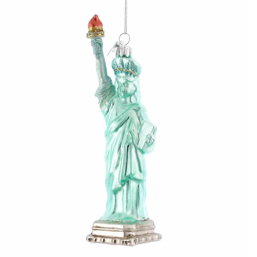Statue Of Liberty Glass Ornament