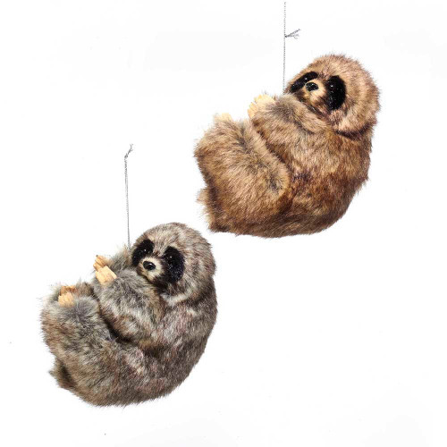 Sloth Ornaments, 2 Assorted