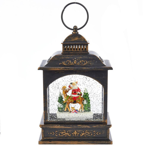 9“ Santa LED Lantern With Motion
