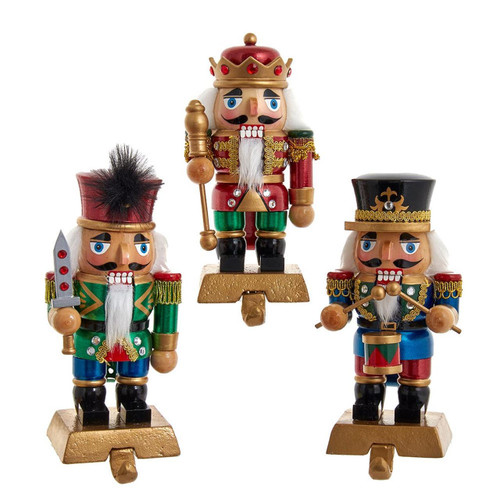 Nutcracker Stocking Holders, 3 Assorted