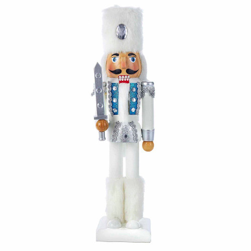 15“ White Russian Soldier Nutcracker