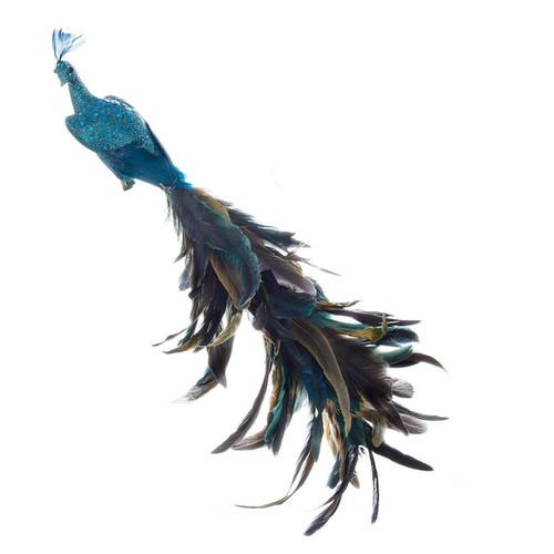 Decorative Feather Peacock With Clip