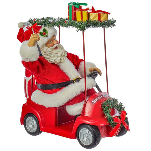 11.25“ Fabriché™ Santa Driving Golf Cart