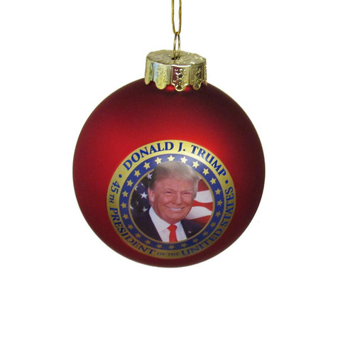 80MM President Trump Glass Ball Ornament