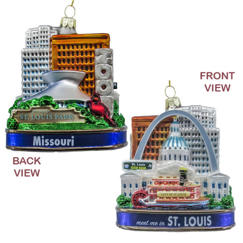Glass Missouri Ornament