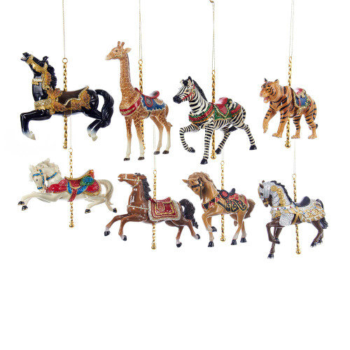 Carousel Ornaments, 8 Assorted