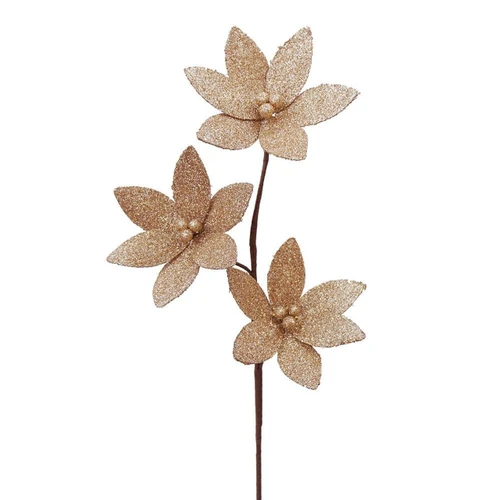 Champagne Poinsettia Spray