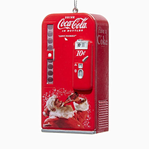 Coca-Cola® Vintage Vending Machine With Santa Ornament