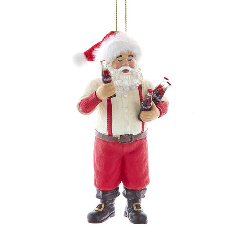 10“ Fabriché™ Coca-Cola® Santa With Bottles Ornament