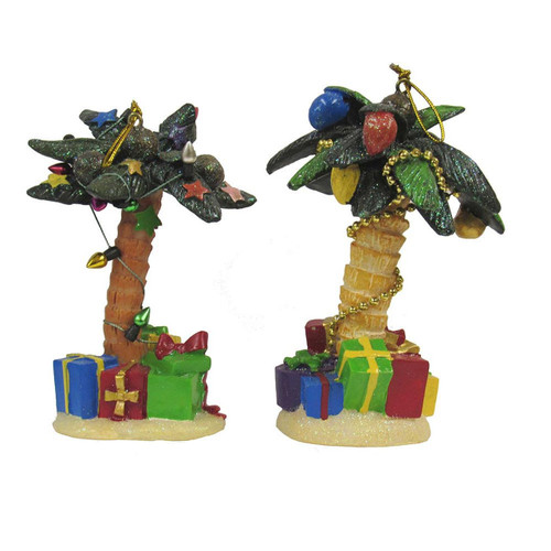 Palm Tree Ornaments, 2 Assorted