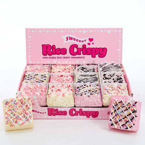 Foam Rice Cereal Treat Ornaments, 8 Assorted