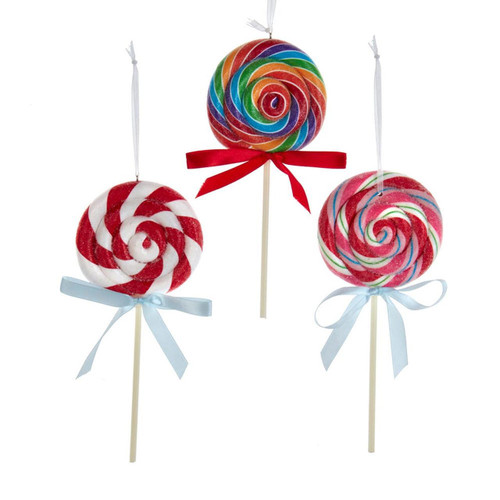 Lollipop Ornaments, 3 Assorted