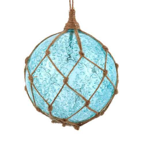 100MM Glass Blue Buoy Style Ornament