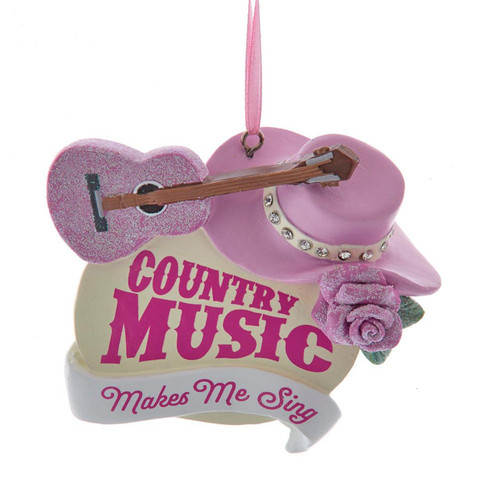 “Country Music Makes Me Sing“ Ornament