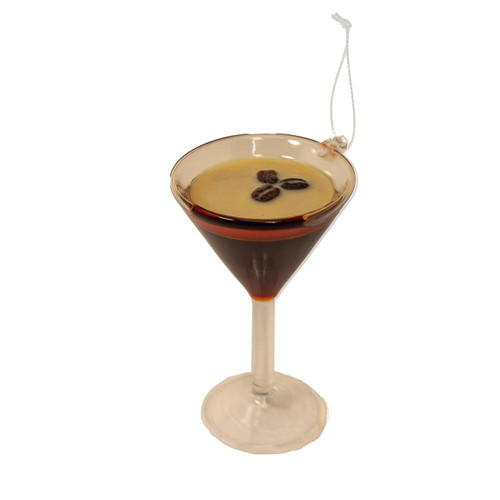 Glass Espresso Martini Ornament