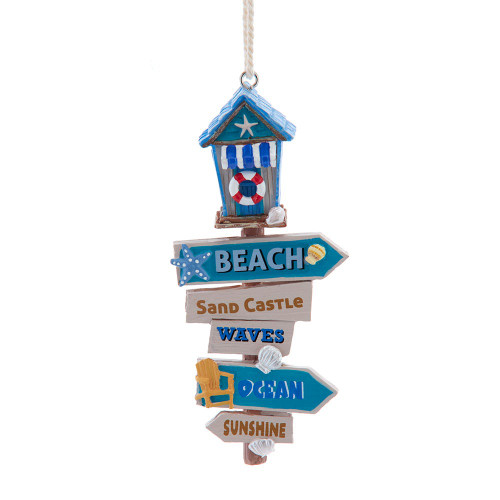 Beach Sign Ornament