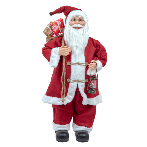 32“ Standing Christmas Santa With Sack & Belt