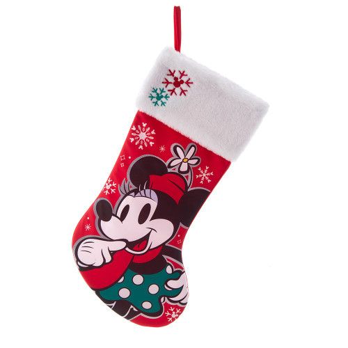 Disney© Minnie With Embroidered Cuff Stocking