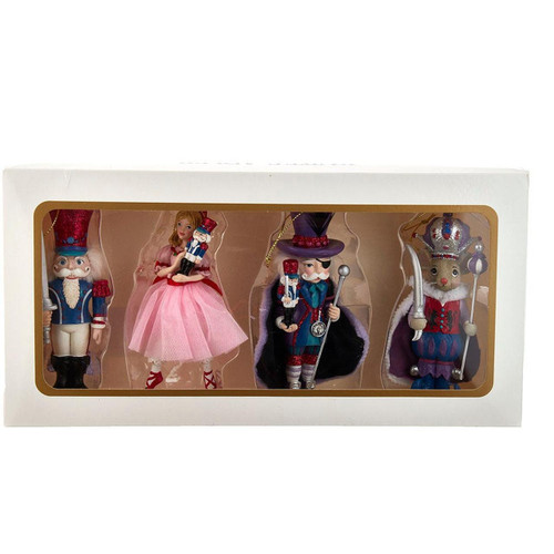 Nutcracker Suite Ornaments, 4 Piece Set