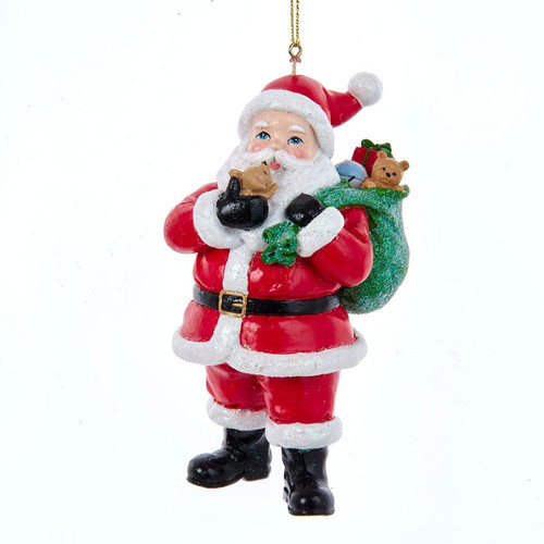 The Night Before Christmas Santa with Mouse Ornament