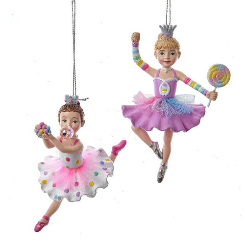Bubblegum Girl Ornaments, 2 Assorted