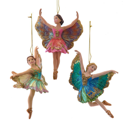 Flights Of Fancy Ballerina Ornaments, 3 Assorted