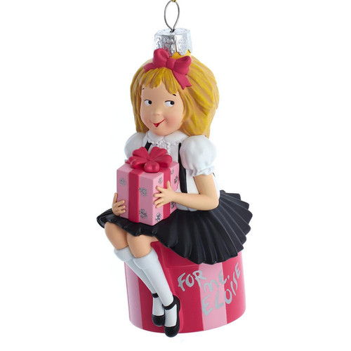 Eloise At The Plaza Glass Ornament
