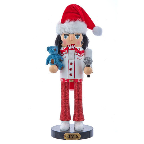 10“ Elvis Presley® With Teddy Bear Nutcracker
