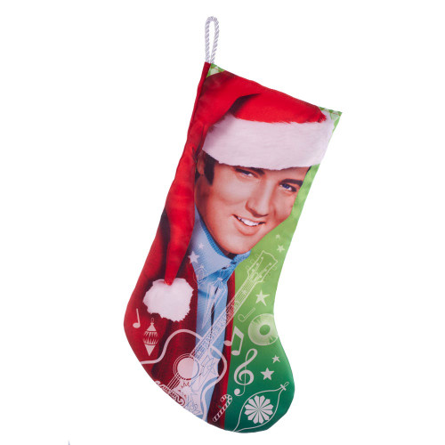 Elvis Presley® With Santa Hat Stocking