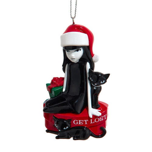Emily The Strange™ With Cats & Gifts Ornament