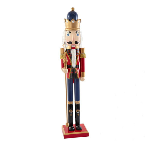 36“ Red & Blue King Nutcracker