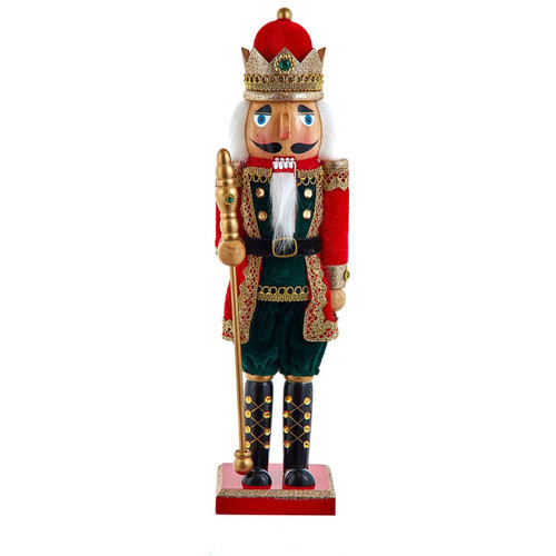 15“ Red & Green King Nutcracker