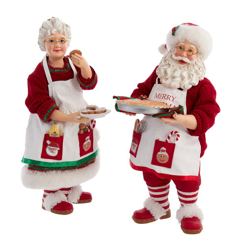 10.5“ Fabriché™ Mr. and Mrs. Claus Dessert Set, 2-Piece Set