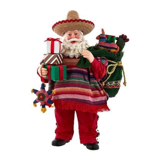 11“ Fabriché™ Musical Mexican Santa