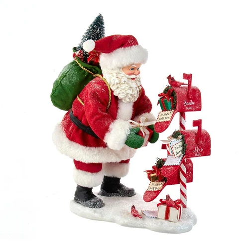 10.5“ Fabriché™ Santa With Mailbox