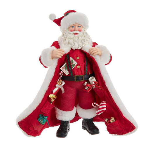 10.5“ Fabriché™ Santa With Gifts In Pocket