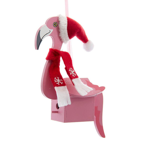 Flamingo Birdhouse Ornament
