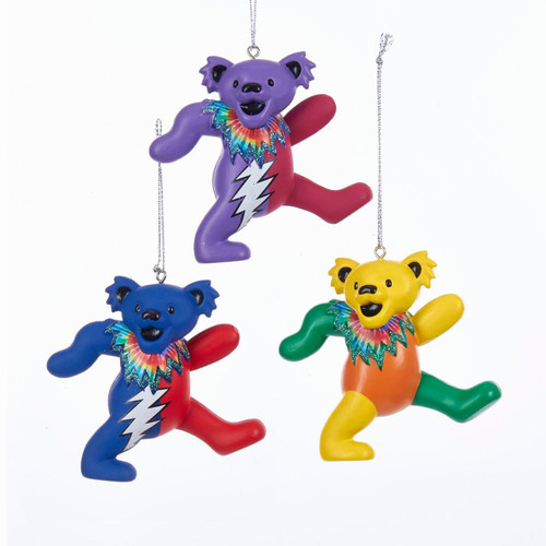 Grateful Dead™ Bear Ornaments, 3 Assorted