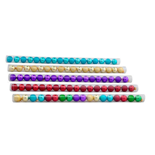 25MM Miniature Solid Color Glass Ball Ornaments, 18-Piece Box