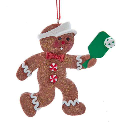 Gingerbread Man Pickleball Ornament