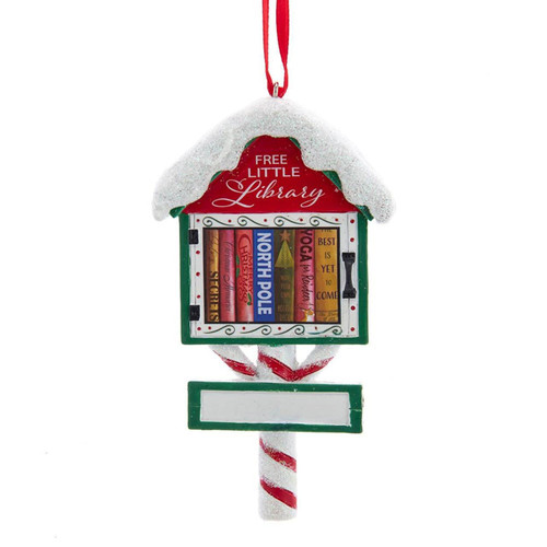 Little Library Ornament for Personalization