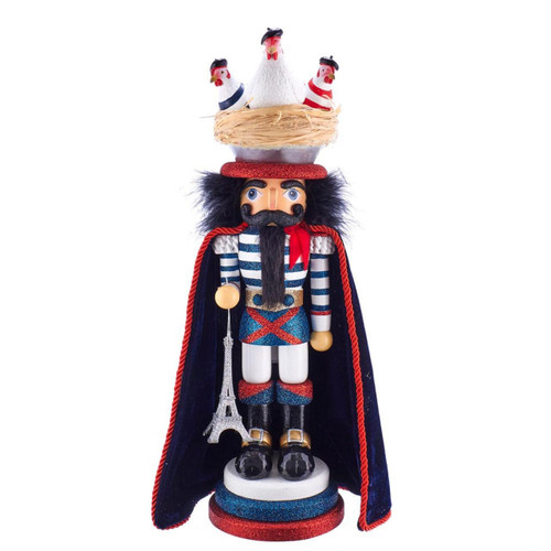 17.5“ Hollywood Nutcrackers™ Three French Hens Nutcracker