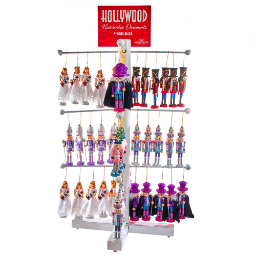 Hollywood Nutcrackers™ Ballet Nutcracker Ornaments With Rack, 8 Assorted