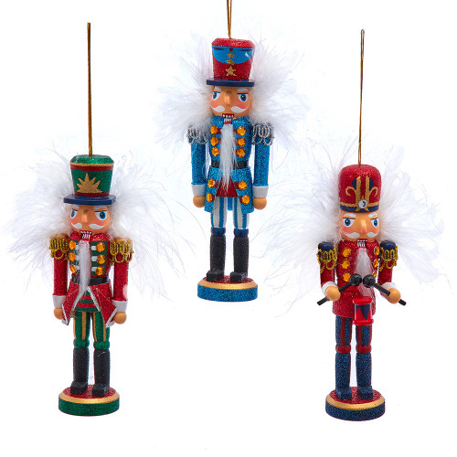 6“ Hollywood Nutcrackers™ Colorful King & Soldier Nutcrackers 3, Assorted