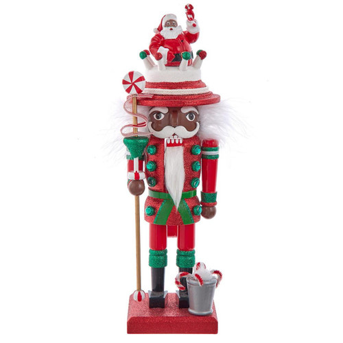 10“ Hollywood Nutcrackers™ African American Santa Nutcracker
