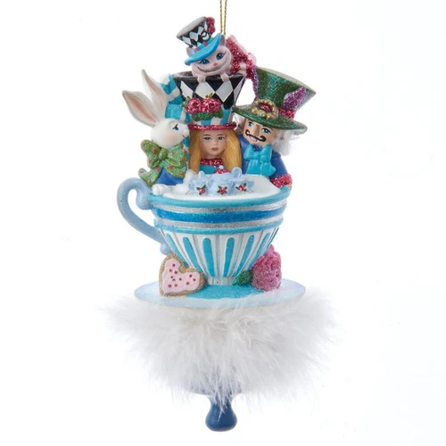 6.25“ Holly Hats™ Alice & Friends Tea Party Hat Ornament