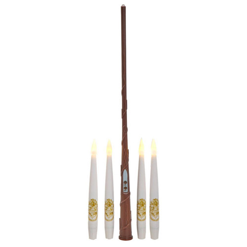 5.98“ Harry Potter™ Battery Operated 10 Floating Candles With Wand Remote Light Set