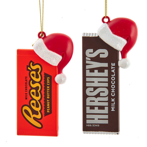 Hershey's™ Bar With Hat Ornaments, 2 Assorted