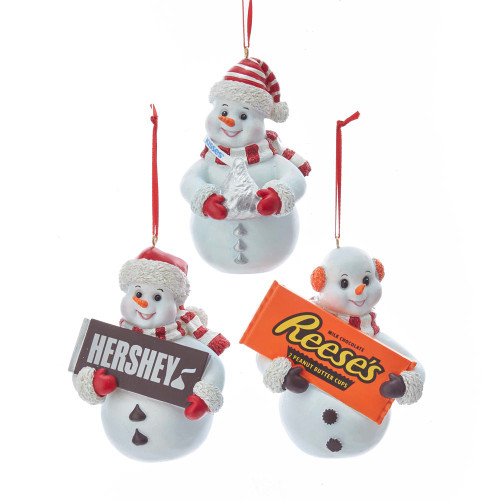 Hershey's™ Candy Snowman Ornaments, 3 Assorted