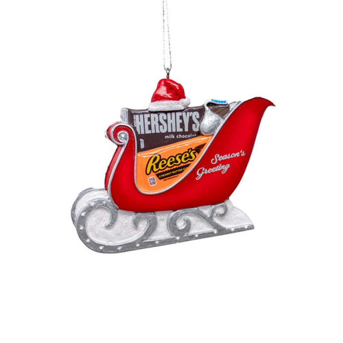 Hershey's™ Santa On Sleigh Ornament